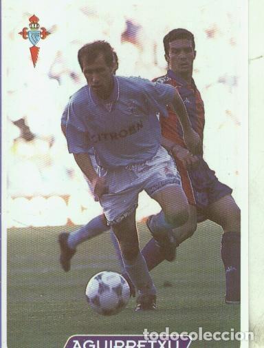 Coleccionismo deportivo: Cromos: Las fichas de la liga 95/96-Celta: Aguirretxu - Varios