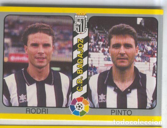 Colecionismo desportivo: Cromos: Futbol Total Liga 95: C.D.Badajoz. numero 242: Rodri y Pinto - Varios