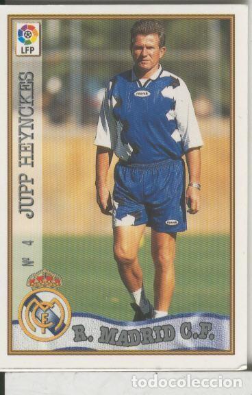 Colecionismo desportivo: Cromos: Las Fichas de la liga 97-98: Real Madrid numero 04: Jupp Heynckes - Varios