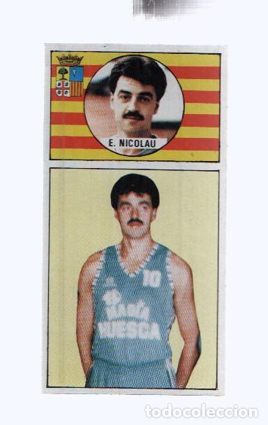 Colecionismo desportivo: Cromo: Baloncesto 1986-1987: numero 111: Emilio Nicolau del Magia Huesca