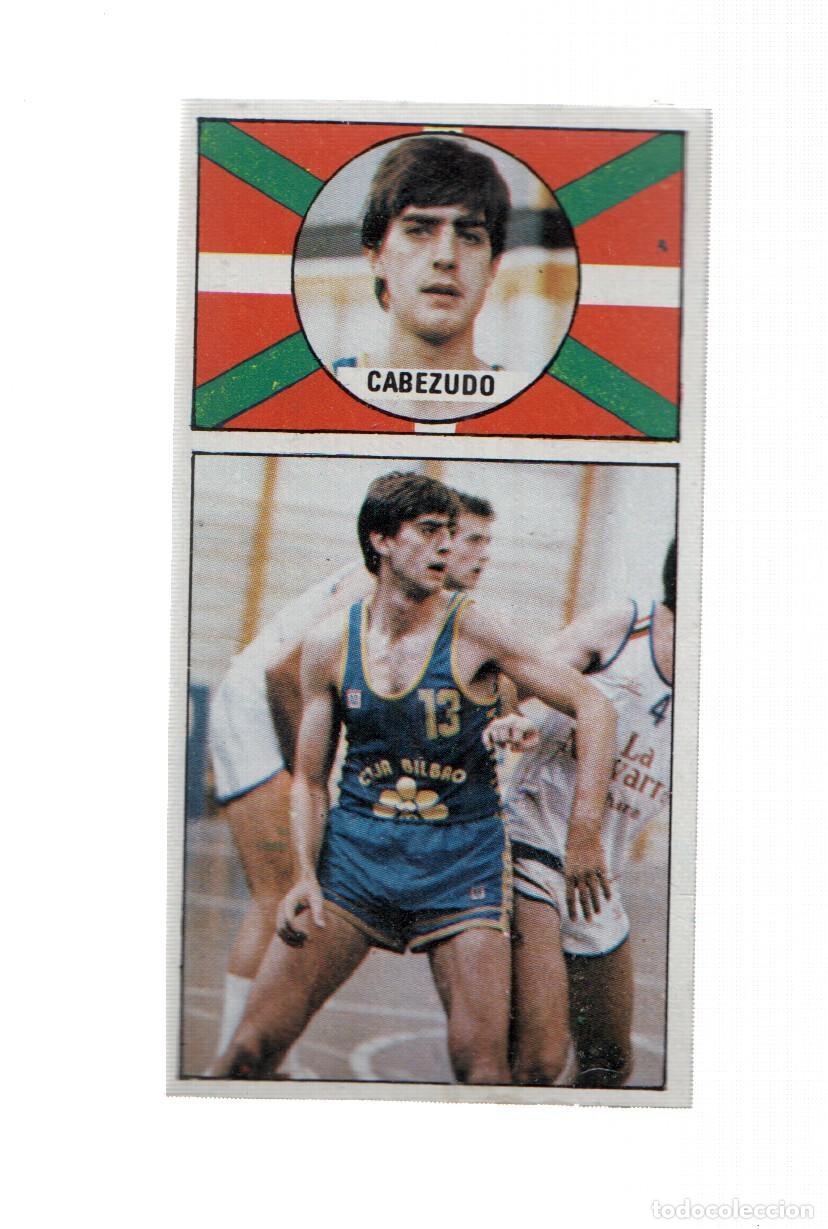 Coleccionismo deportivo: Cromo: Baloncesto 1986-1987: numero 017: Cabezudo del Caja Bilbao