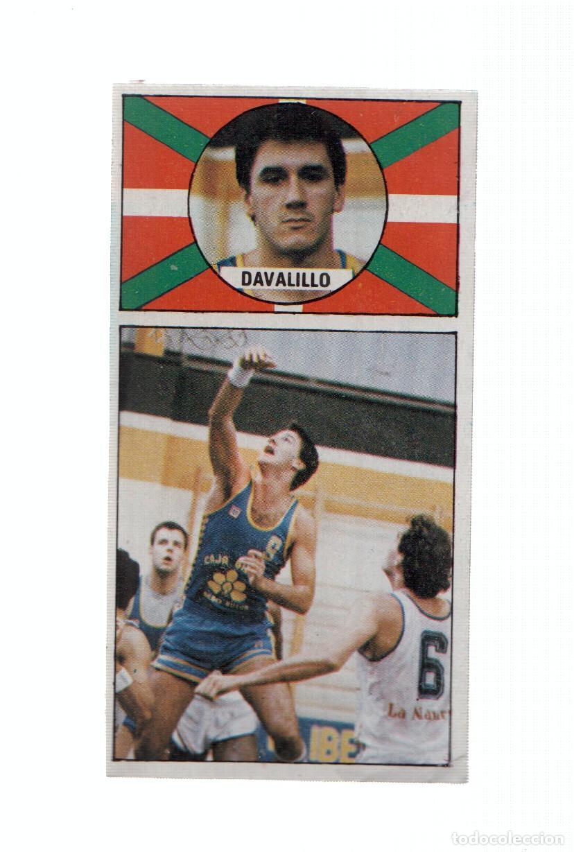 Collezionismo sportivo: Cromo: Baloncesto 1986-1987: numero 013: Javier Davalillo del Caja Bilbao