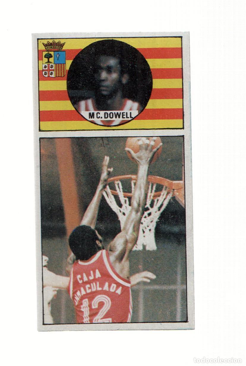 Collezionismo sportivo: Cromo: Baloncesto 1986-1987: numero 042: MC.Dowell del Cai Zaragoza