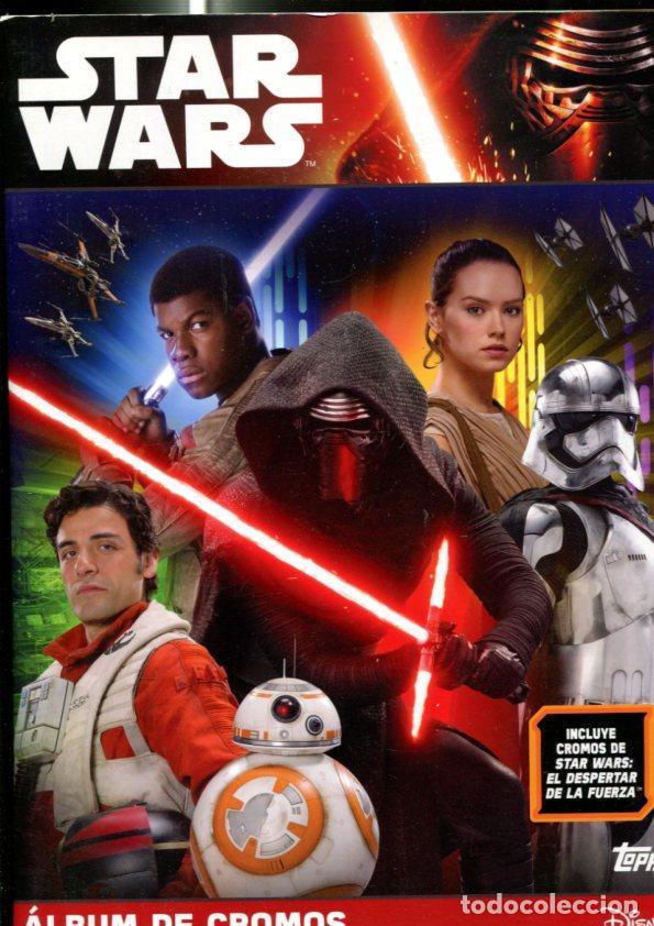 Coleccionismo deportivo: Album de Cromos: Star Wars : el despertar de la fuerza (album con tan solo 24 cromos) -