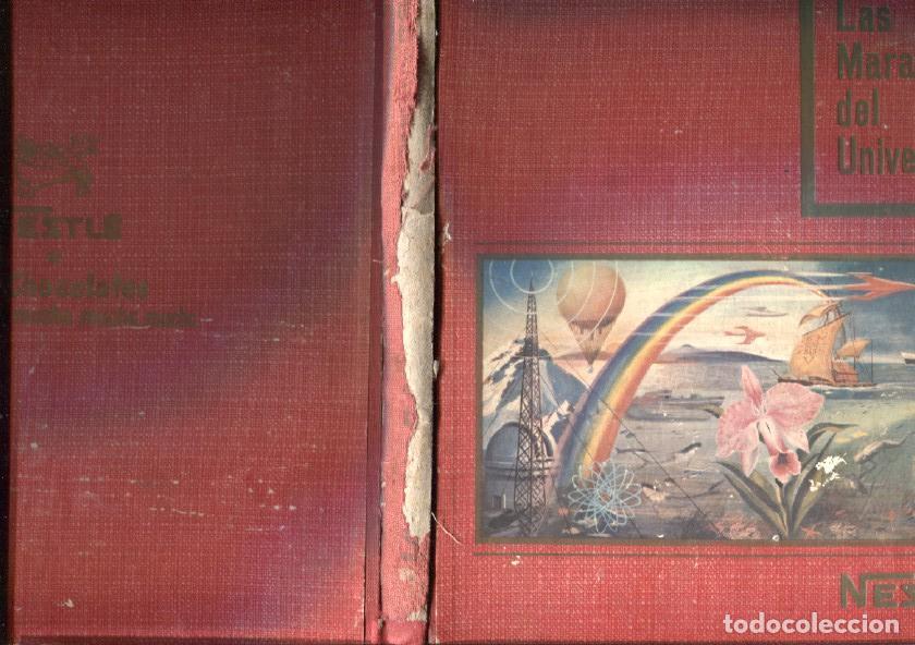 Collezionismo sportivo: Album cromos: Nestle: Las maravillas del Universos (cubierta mal estado segun imagen) -