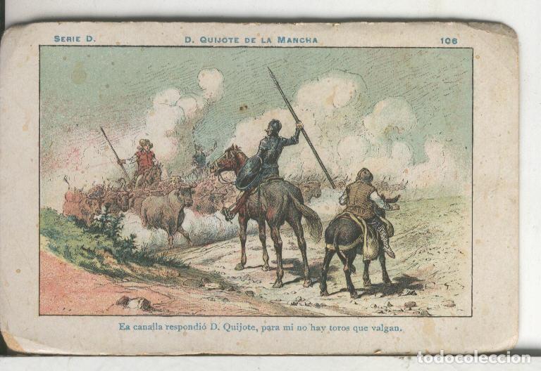 Coleccionismo deportivo: Chocolate Amatller cromo Don Quijote numero 106 - Varios