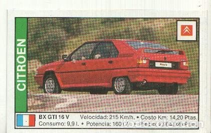 Collezionismo sportivo: CROMO numero 036: CITROEN BX GTI 16V - Varios