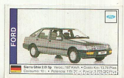 Coleccionismo deportivo: CROMO numero 062: FORD SIERRA GHIA 2.01 5P - Varios
