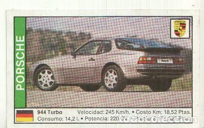 Coleccionismo deportivo: CROMO numero 133: PORSCHE 944 TURBO - Varios