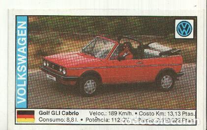 Coleccionismo deportivo: CROMO numero 171: VOLKSWAGEN GOLF GLU CABRIO - Varios