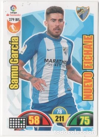 Coleccionismo deportivo: Cromo E00780: Album 2-Trading Car Game 2017-18, Samu Garc&iacute;a: M&aacute;laga C.F. Medio - LFP