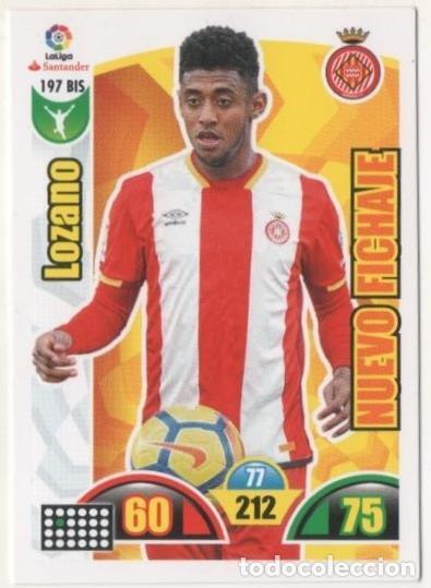 Collezionismo sportivo: Cromo E00722: Album 2-Trading Car Game 2017-18, Lozano: Girona F.C. Delantero - LFP
