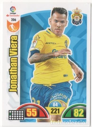 Collezionismo sportivo: Cromo E00728: Album 2-Trading Car Game 2017-18, Jonathan Viera: U.D. Las Palmas. Medio - LFP