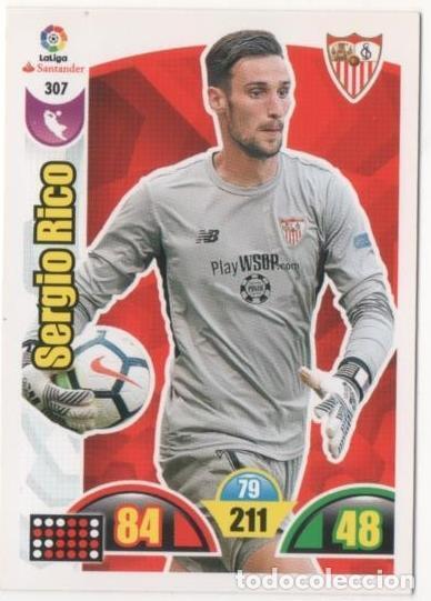Collezionismo sportivo: Cromo E00800: Album 2-Trading Car Game 2017-18, Sergio Rico: Sevilla F.C. Portero - LFP