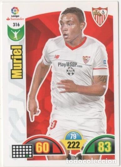 Collezionismo sportivo: Cromo E00806: Album 2-Trading Car Game 2017-18, Muriel: Sevilla F.C. Delantero - LFP