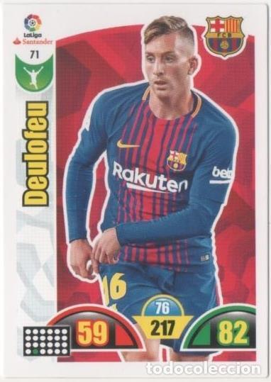 Collectionnisme sportif: Cromo E00628: Album 2-Trading Car Game 2017-18, Deulofeu: F.C. Barcelona. Delantero - LFP