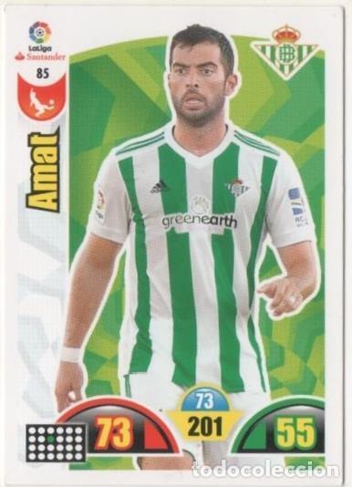 Colecionismo desportivo: Cromo E00642: Album 2-Trading Car Game 2017-18, Amat: Real Betis Balonpie. Defensa - LFP