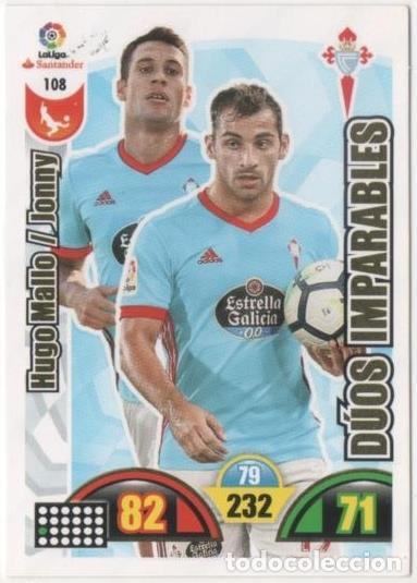 Colecionismo desportivo: Cromo E00661: Album 2-Trading Car Game 2017-18, Hugo Mallo-Jpnny-D&Uacute;OS IMPARABLES: R.C. Celta de Vigo
