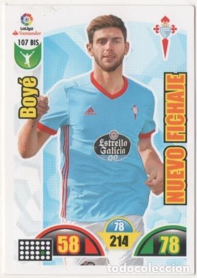 Colecionismo desportivo: Cromo E00662: Album 2-Trading Car Game 2017-18, Boy&eacute;: R.C. Celta de Vigo. Delantero - LFP