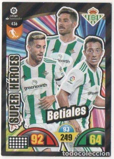 Sammelleidenschaft Sport: Cromo E00895: Album 2-Trading Car Game 2017-18, Super H&eacute;roes-BETIALES: Rea&ntilde;l Betis Balonpi&eacute; - LFP