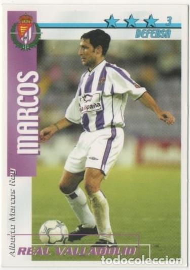 Coleccionismo deportivo: Cromo E00186: Fichas de la Liga 2003, Marcos: Real Valladolid. Defensa - LFP