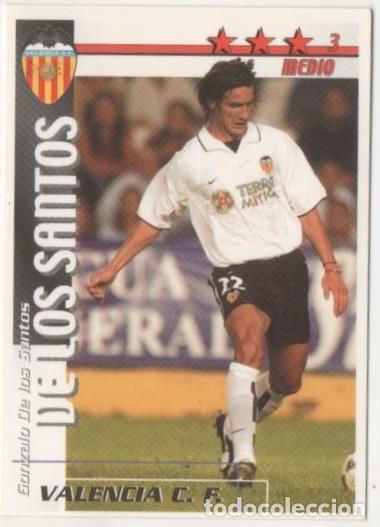 Collezionismo sportivo: Cromo E00176: Fichas de la Liga 2003, De los Santos: Valencia F.C. Medio - LFP