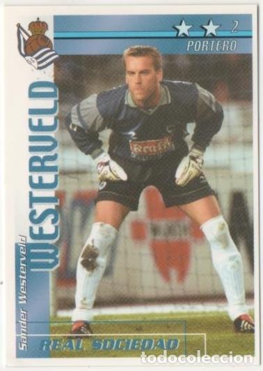 Coleccionismo deportivo: Cromo E00143: Fichas de la Liga 2003, Westerveld: Real Sociedad. Portero - LFP