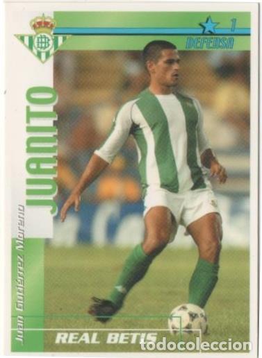 Coleccionismo deportivo: Cromo E00035: Fichas de la Liga 2003, Juanito: Real Betis. Defensa - LFP