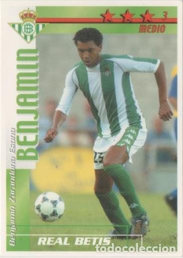 Collectionnisme sportif: Cromo E00030: Fichas de la Liga 2003, Benjamin: Real Betis. Medio - LFP