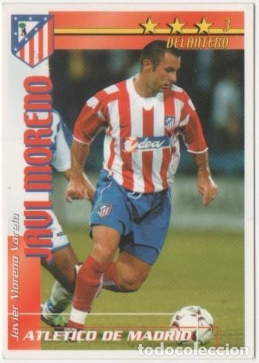 Sports collectibles: Cromo E00117: Fichas de la Liga 2003, Javi Moreno: tletico de Madrid. Delantero - LFP