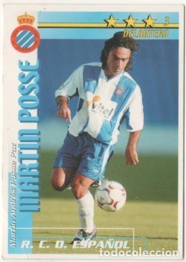 Coleccionismo deportivo: Cromo E00107: Fichas de la Liga 2003, Mart&iacute;n PossER.C.D. Espa&ntilde;ol. Delantero - LFP