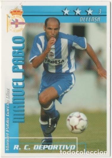 Coleccionismo deportivo: Cromo E00083: Fichas de la Liga 2003, Manuel Pablo: &ccedil;R. C. D. La Coru&ntilde;a. Defensa - LFP