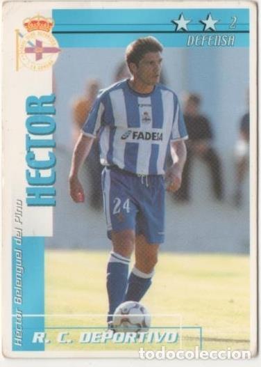 Coleccionismo deportivo: Cromo E00091: Fichas de la Liga 2003, Hector: R.C. D. La Coru&ntilde;a. Defensa - LFP