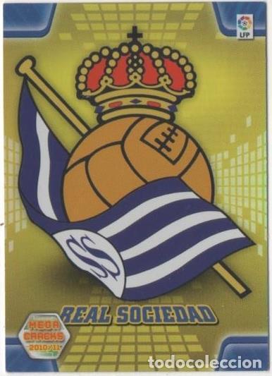 Collectionnisme sportif: Cromo E00437: Album 1-Mega Cracks 2010-11, Escudo Real Sociedad - LFP