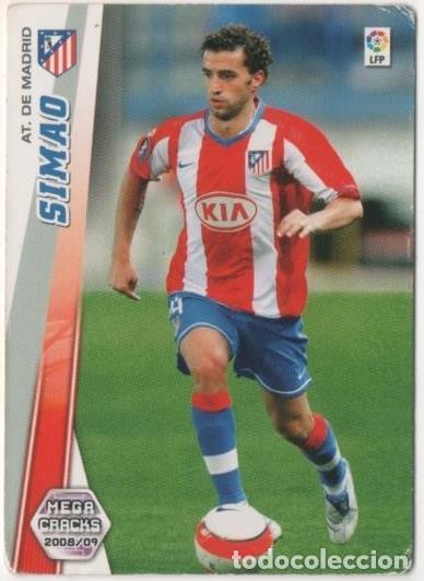 Coleccionismo deportivo: Cromo E00551: Album 2-Mega Cracks 2008-09, Simao: At de Madrid. Medio - LFP