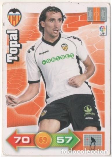 Coleccionismo deportivo: Cromo E00567: Album 2-Trading Car Game 2010-11, Topal: Valencia C.F. Medio - LFP