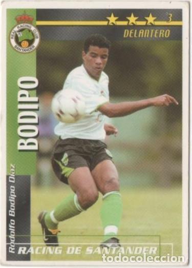 Colecionismo desportivo: Cromo E00306: Fichas de la Liga 2003, Bodipo: Racing de Santander. Delantero - LFP