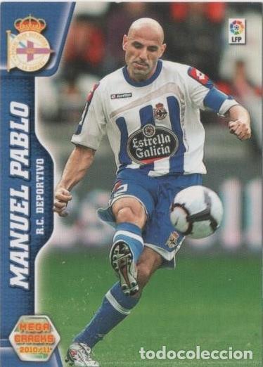 Colecionismo desportivo: Cromo E00397: Mega Cracks 2010-11, Manuel Pablo: R.C.D. La Coru&ntilde;a. Defensa - LFP