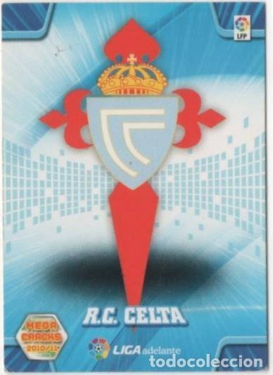 Colecionismo desportivo: Cromo E00415: Mega Cracks 2010-11, Escudo R.C. Celta - LFP