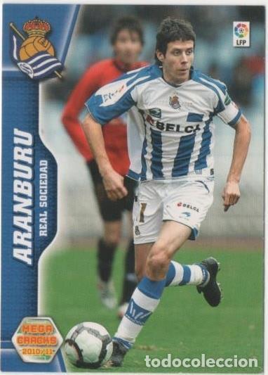 Colecionismo desportivo: Cromo E00417: Mega Cracks 2010-11, Aranburu: Real Sociedad. Medio - LFP