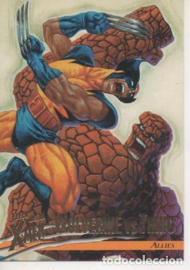 Collectionnisme sportif: Cromo E001500: Trading Cards. Fleer Ultra X-Men n&ordm; 41. Wolverine vs Thing, Allies - Dave Dorman