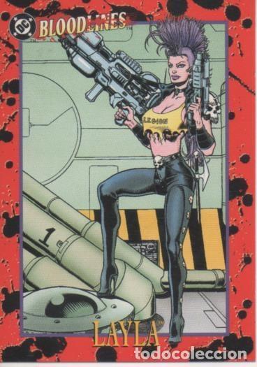 Colecionismo desportivo: Cromo E002140: Trading Cards. DC Bloolines n&ordm; 55. Layla - Christian Alamy