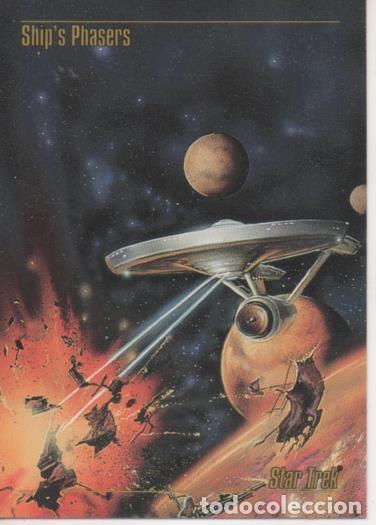 Colecionismo desportivo: Cromo E002118: Trading Cards. Star Trek: The Next Generation n&ordm; 27. Ship's Phasers - Bob Eggleton
