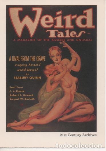 Colecionismo desportivo: Cromo E002033: Trading Cards. Weird Tales n&ordm; 33, A Rival from the Grave - Margaret Brundage