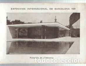 Colecionismo desportivo: Cromo numero 15: Exposicion Internacional de Barcelona 1929: Pabellon de Alemania - Varios