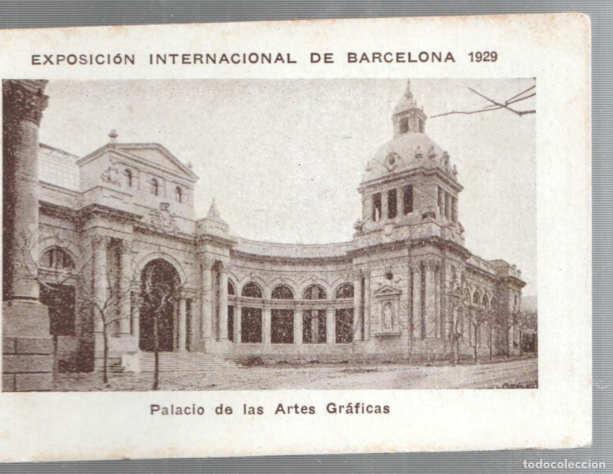 Colecionismo desportivo: Cromo numero 38: Exposicion Internacional de Barcelona 1929: Palacio de las artes graficas - Varios