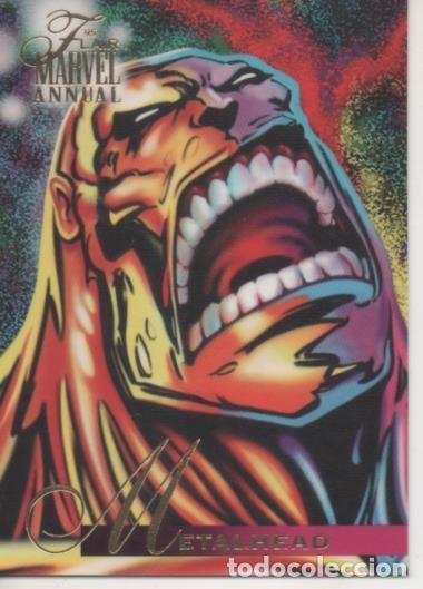 Colecionismo desportivo: Cromo E002250: Trading Cards. '95 Flair Marvel Annual n&ordm; 104. Metalhead - Varios