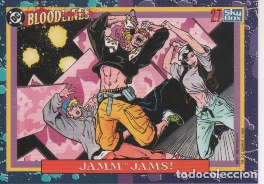 Colecionismo desportivo: Cromo E002171: Trading Cards. DC Bloodline n&ordm; 27. Jamm Jams - Varios