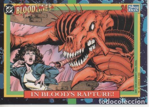 Colecionismo desportivo: Cromo E002178: Trading Cards. DC Bloodline n&ordm; 34. In Blood's Rapture - Varios