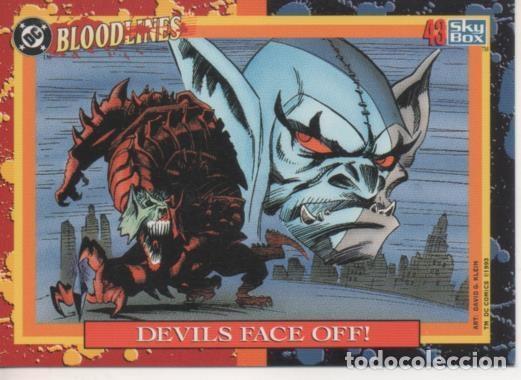 Colecionismo desportivo: Cromo E002187: Trading Cards: DC Bloodline n&ordm; 43. Devils Face Off - Varios